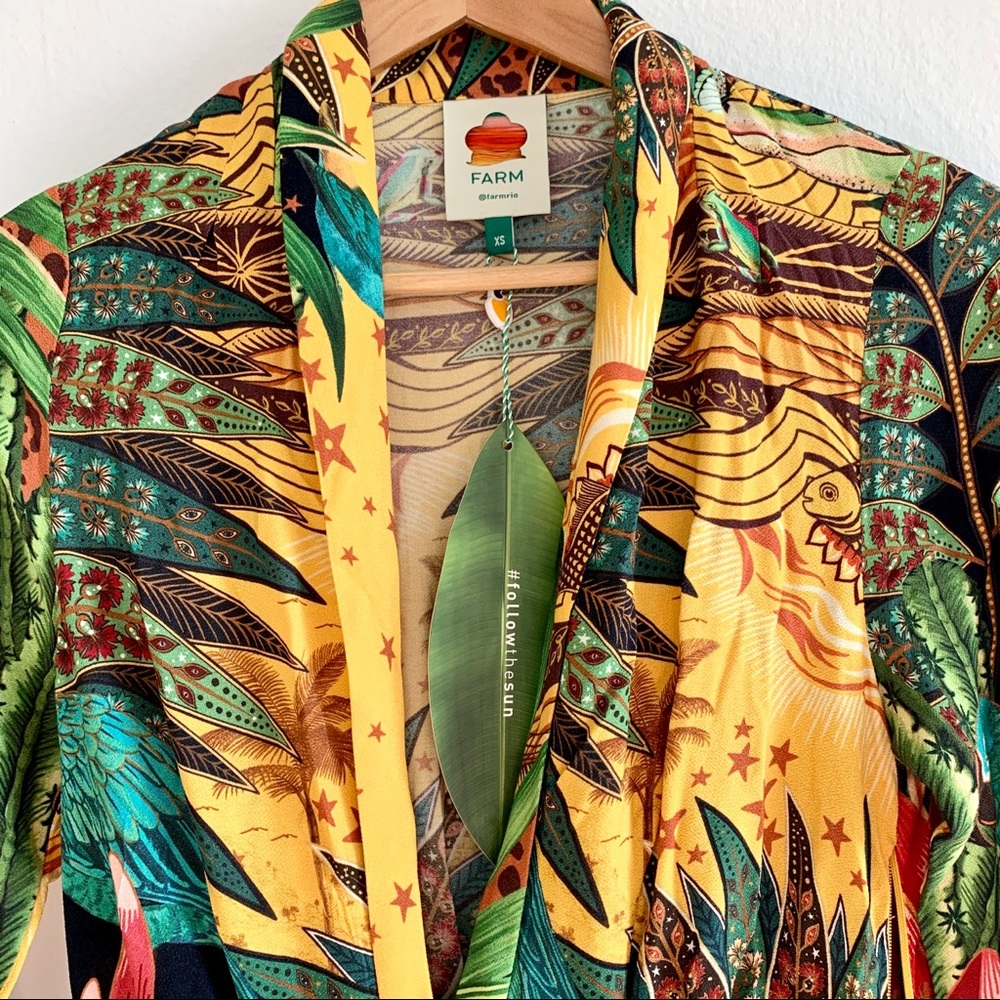 NWT FARM Rio Tropical Dreams Maxi dress - Picture 11 of 14